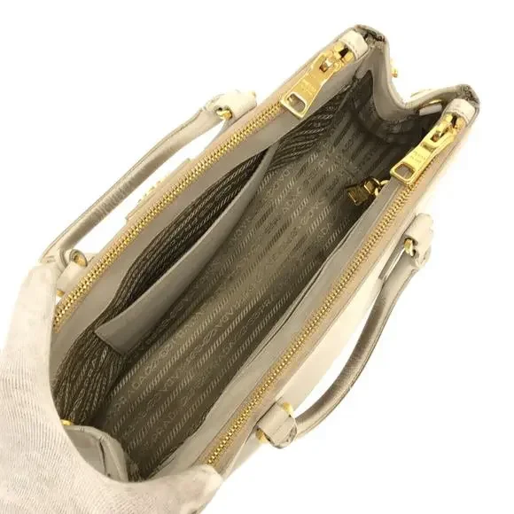 Auth Prada Galleria Small Bag White #83915P54B - Picture 6 of 14